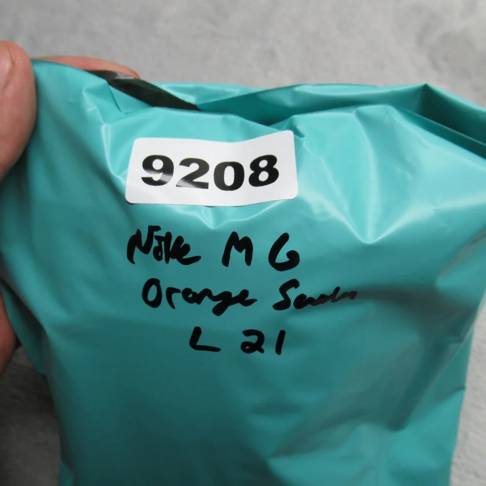 Nike Swim Shorts Mens 32 Orange Blue Striped Cargo Pocket‎ Lace Up Trunks Board